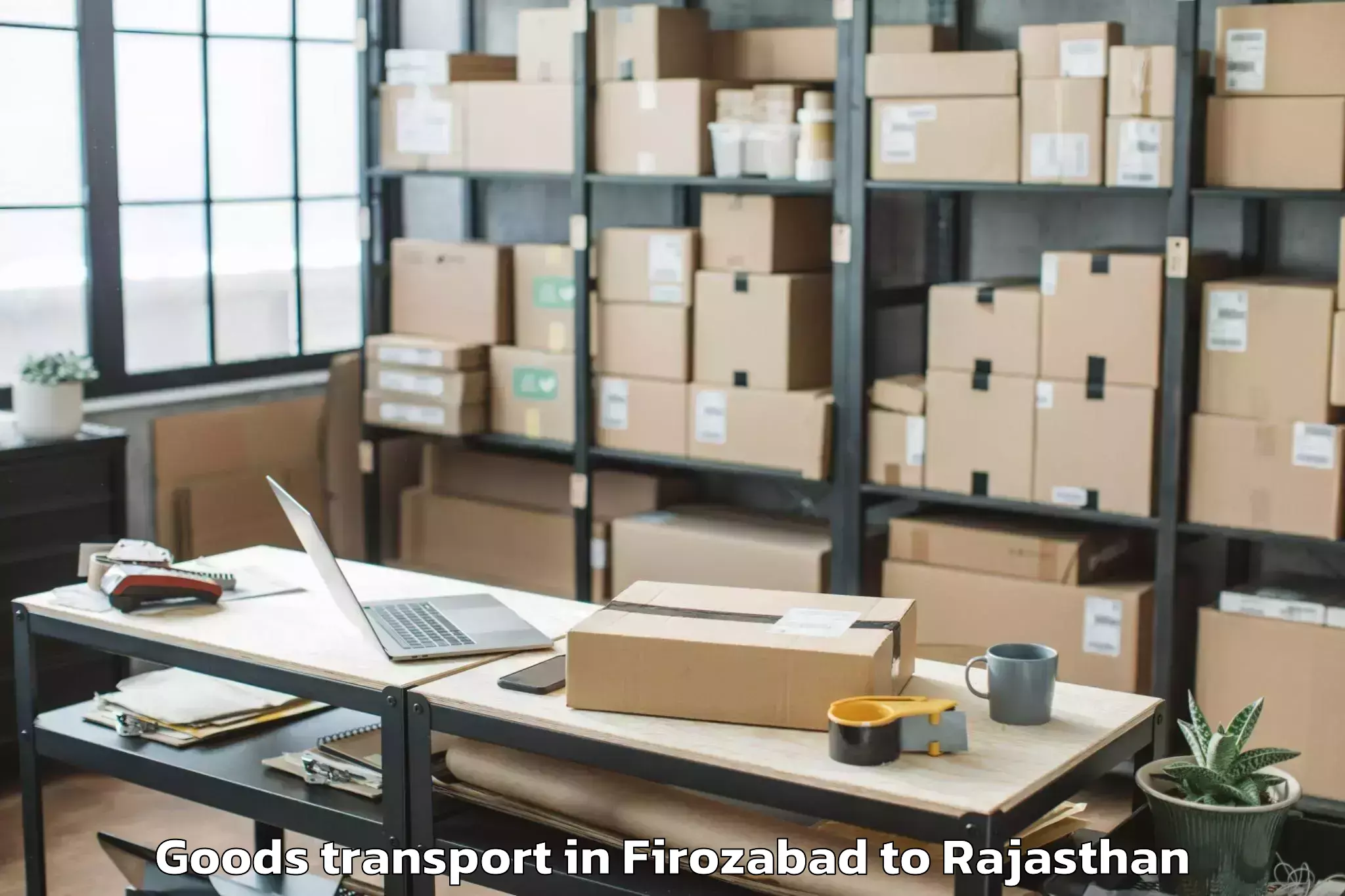 Book Firozabad to Sardarshahr Goods Transport Online